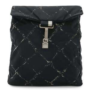 CHANEL (formerly the Travel Line) Backpack/Daypack in Nylon Jacquard, Black a...